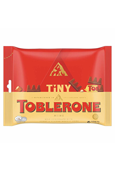 Toblerone Tiny Triangle Milk Chocolates With Honey And Almond Nougat- 168gms Pack of 2