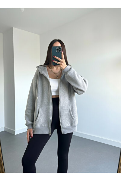 BayBayan سترة رياضية نسائية بثلاث خيوط من طراز مبطن بالصوف إرموارلي