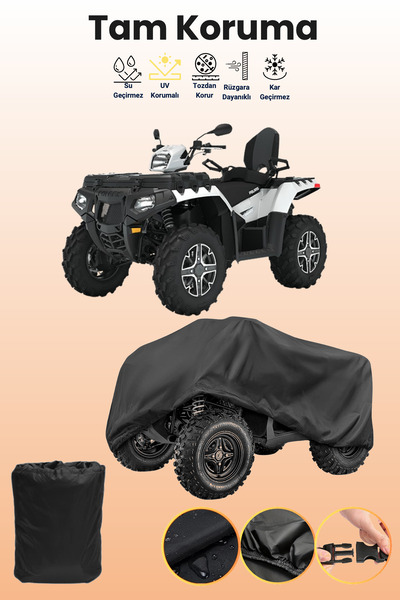 dokaca غطاء بلاك بولاريس سبورتسمان تي آر جي إكس بي 1000 للدراجات الرباعية، غطاء واقي للدراجات الرباعية