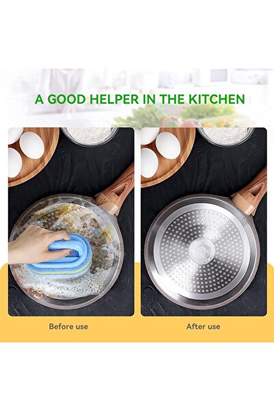 JZS Cleaning Brush for Bathroom Ergonomic Handle Green