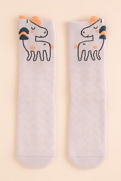 BONY SOCKS Детски чорапи с животински мотиви Lila