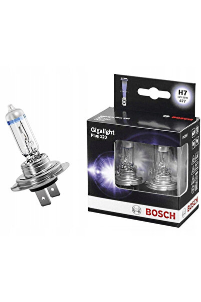 Bosch H7 (477) Plus 120 Gigalight Headlight Bulb - 12 V 55 W