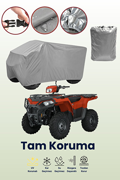 dokaca Grey P.Olaris Sportsman 450 Atv Cover, Atv Protective Cover