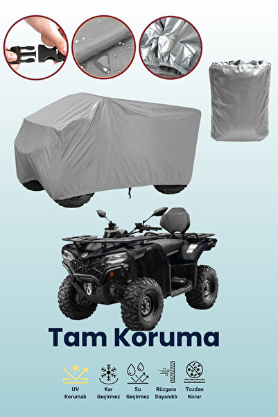 dokaca Grey Cfmoto C Force 450L Eps Atv Tarpaulin, Atv Protective Cover