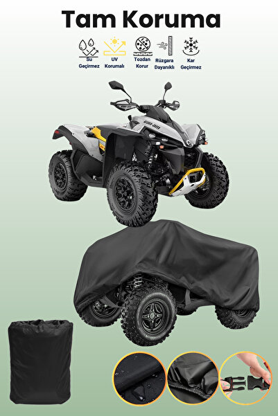 dokaca Black Can-Am Renegade X Xc 650t Atv Tarpaulin, Atv Protective Cover