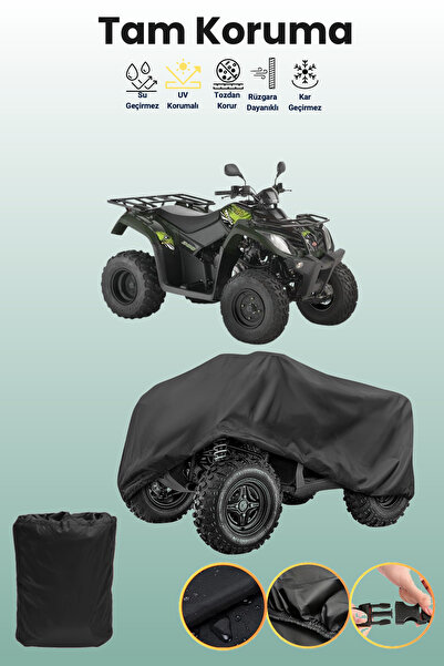 dokaca Black Kymco Mxu 300 Atv Cover, Atv Protective Cover