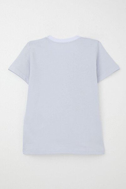 Breeze Tricou pentru băiat basic 4-14 ani, albastru gheață