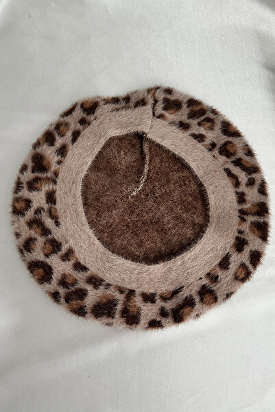 Modex Soft Texture Leopard Pattern Painter Beret