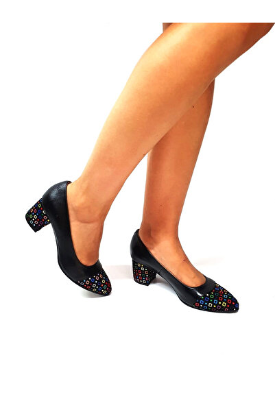 Catinca Shoes Women's leather shoes – Black Box with Colored Squares – A 3 NBPC