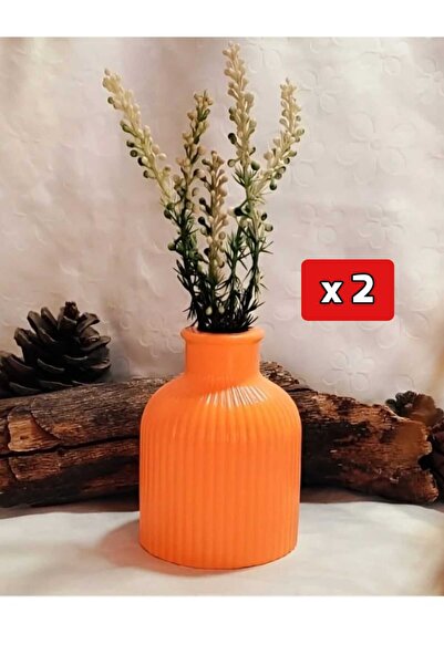 E.M.S AVM 2 قطعة من المزهريات المخططة، مزهرية بامباس، مزهرية للزهور الاصطناعي...