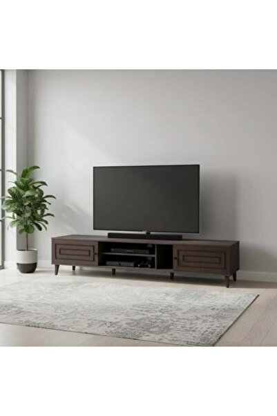 BAITY Brown Malaysian Wood TV Table - 200 cm