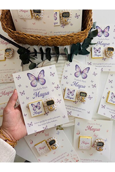 Mapel 15 adet Zikirmatik ve çikolata set doğum, mevlüt, doğum günü, düğün, ni...