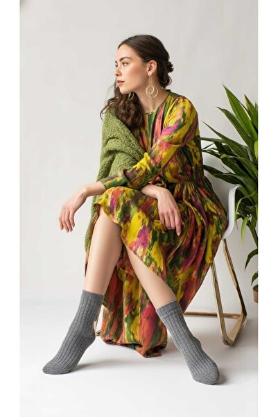 LAGRANZE Вълнени меки цветни дамски чорапи