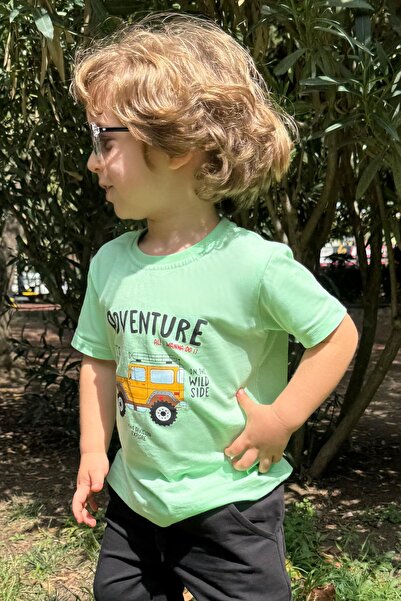 Breeze تي شيرت للأولاد بطابع مغامرة سيارة 4X4 مطبوع للأعمار من 2 إلى 6 سنوات،...