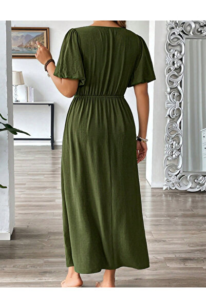 Sheya Shein Curve+ maxi dress, khaki