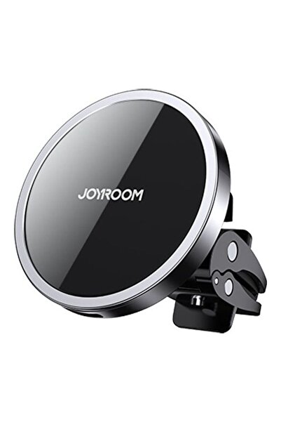 Joyroom Magnetic Wireless Car Charge Holder For iPhone 12 Black / Silver