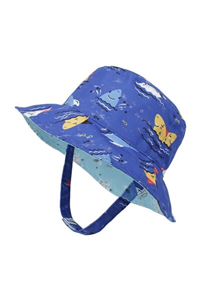 REDQUIT ® Sun Hat, Double Sided, UPF50+, Babies, Blue, 1-3 Years