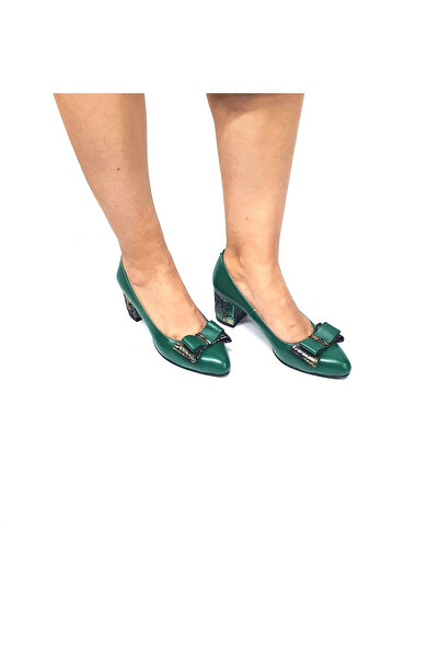 Catinca Shoes Pantofi dama din piele naturala – Verde Box cu Straveziu – A 12...