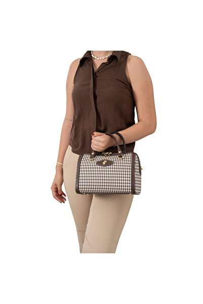 Silver Polo Kadın / Kız Omuz Çantası 1091-47873 ÇANTASI M191 KAHVE SARI-MAT K...