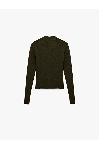 Koton Lightweight Stand Collar Long Sleeve Knitwear Sweater