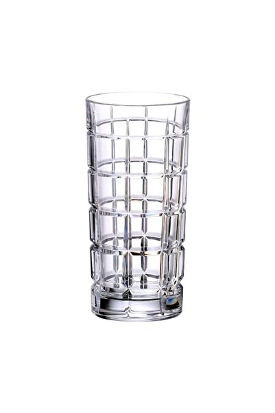 BOHEMİA CRYSTAL Set of 6 Crystal Bohemia Timesquare Water Glasses 420 ml Transparent