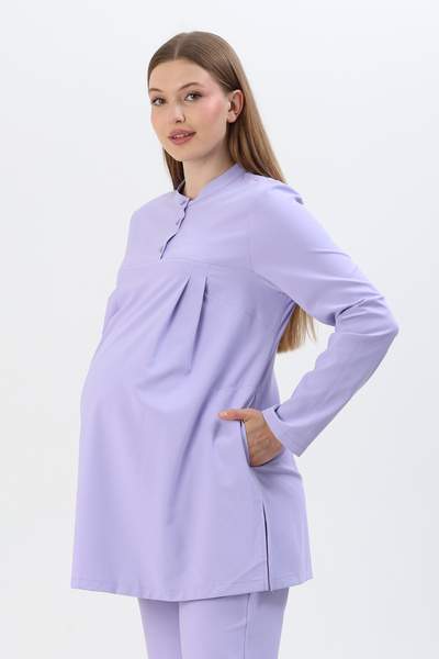 almesta Anka Hamile Üst Forma Uzun Kol Scrubs