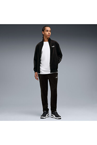 Puma Essentials Elevated Velour Men's Black Pants