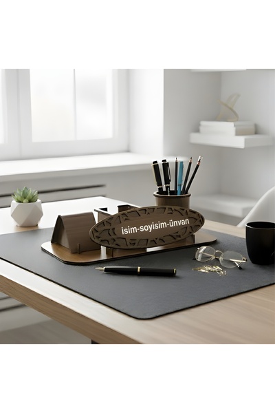 agackakancnc Masaüstü Organizer İSİMLİK ( Kişiye ÖZEL )