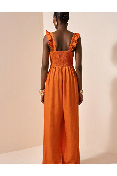 Sheya Shein long jumpsuit, orange