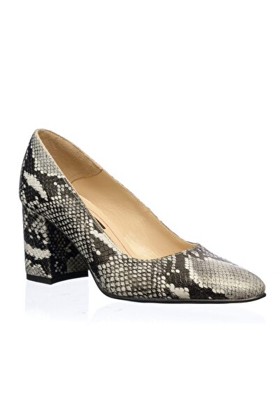 Catinca Shoes Pantofi din piele pentru femei – Șarpe alb și negru – R 7 SAN