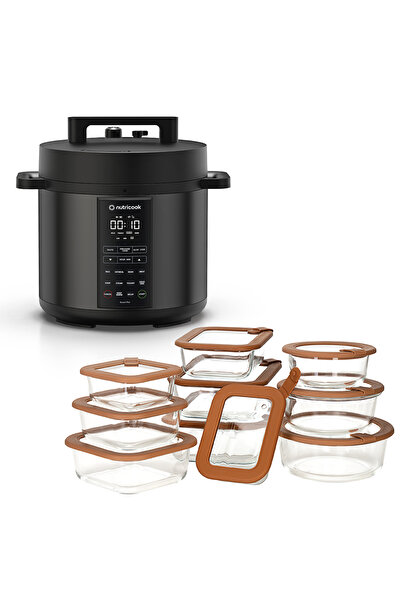 Nutricook Smart Pot 2 8L with 24pc Set Glass Containers