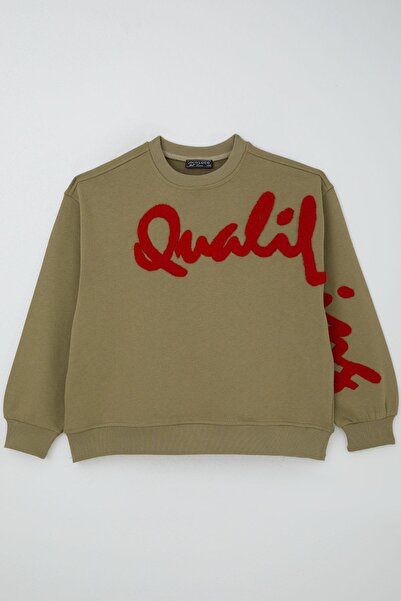 LOCO LOCO KIDS Детска суитшърт Locoloco с релефен принт, възраст 9-14 години,...