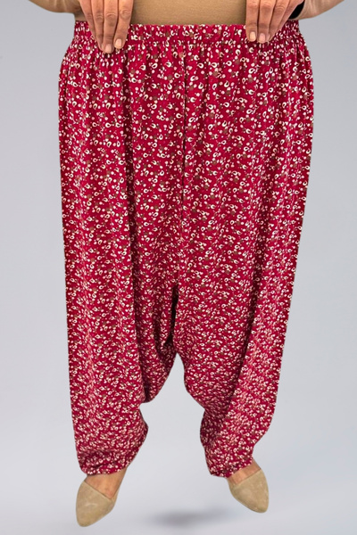 BNZ TEKSTİL Crispy Patterned Viscose Fabric Women's Shalwar