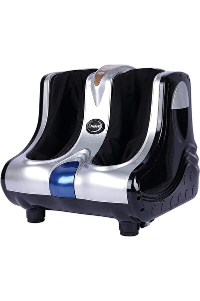 Fitness World جهاز تدليك القدم، أسود وفضي، سلكي