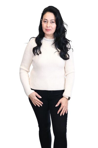 Blues Outlet KADIN ÖRGÜ YAKASI TAŞLI MARKA KAZAK-KREM