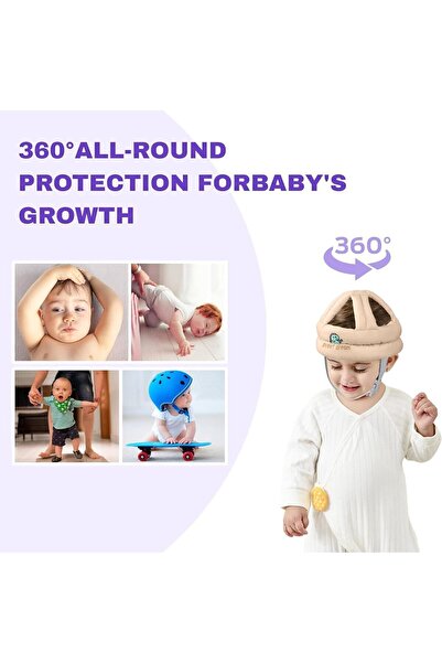 Generic JINHEC Baby Head Protection Hat – Adjustable Breathable Soft-Lined Helmet for Walking & Crawling