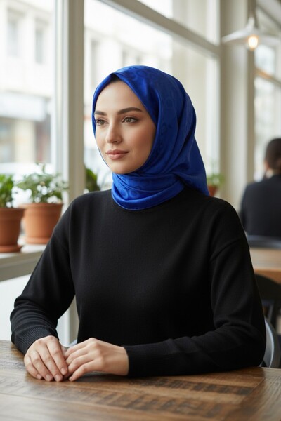 Onur Κασκόλ - Ύφασμα ζακάρ με αυτοσχεδιασμό ελαφρύ Προϊόντα Ethnic Pattern Quality Store Μονόχρωμο