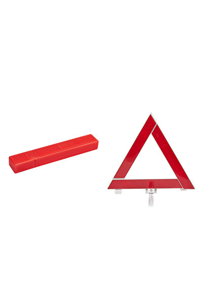 Lawazim Triangle Road Warning Sign - Foldable Reflective Safety Sign