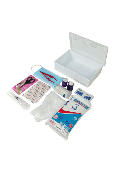 Generic Emergency First Aid Kit No.2 with Bandages, Cotton, Gloves, Scissors and More