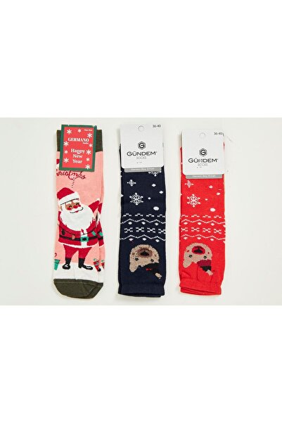 TRENDHİLL C114 Πρωτοχρονιάτικες κάλτσες με σχέδια