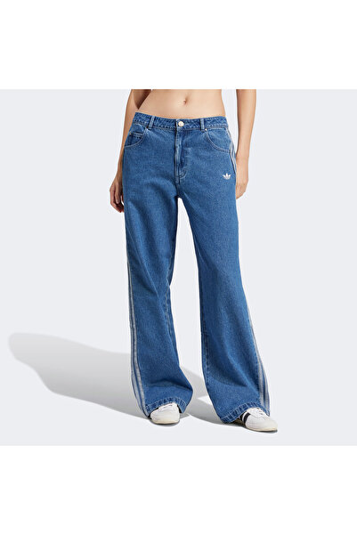 adidas Denim 3S Pant Women's Blue Trousers