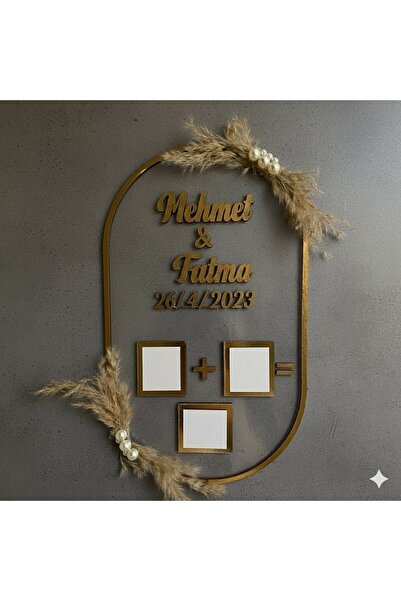 Evsay İsme Özel Nişan Hatırası Kapı Süsü Masa Üstü İsimlik Nişan Düğün