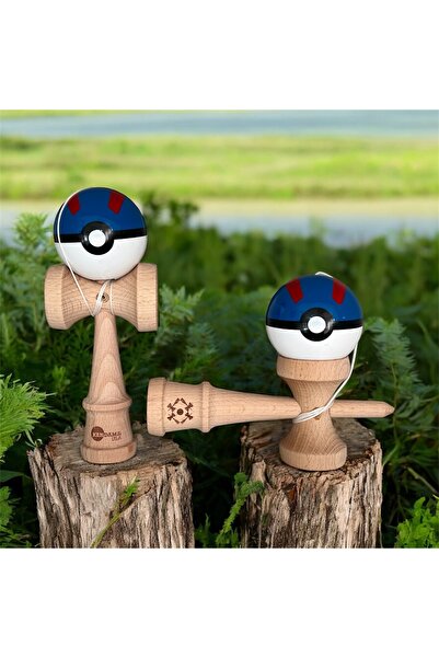 GIA'S WORLD Kendama USA Pokemon Blue GIA'SWORLD® Interactive toy for children and adults Plus spare string