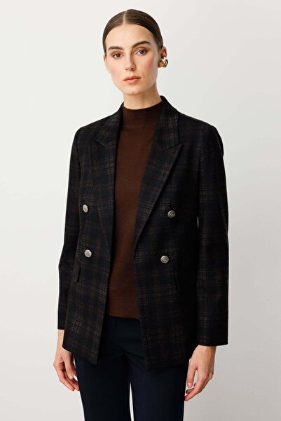 Ekol Plaid Jacket with Flap Pockets
