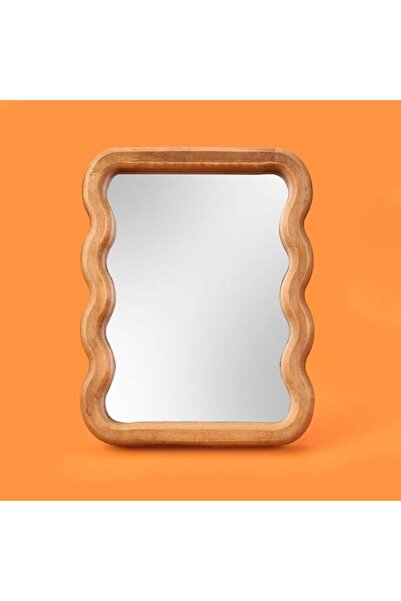 Evidea Bath Wavy Ayna - Kahverengi - 22,5 cm