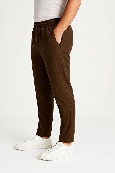 GökTR Men's Linen Trousers – with Pockets, Elastic Waistband and Drawstring, Breathable Comfortable Fit, Summer and Ba