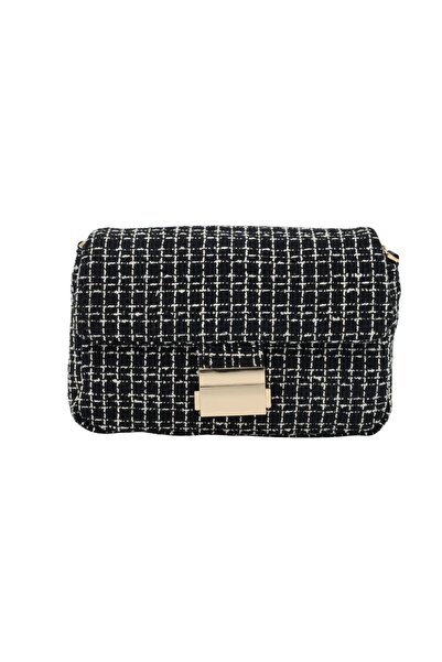 Meskanto Tweed Chain Shoulder Bag