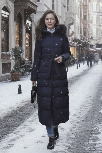 Barbora Günlük Kışlık Tam Boy Şişme Kadın Mont