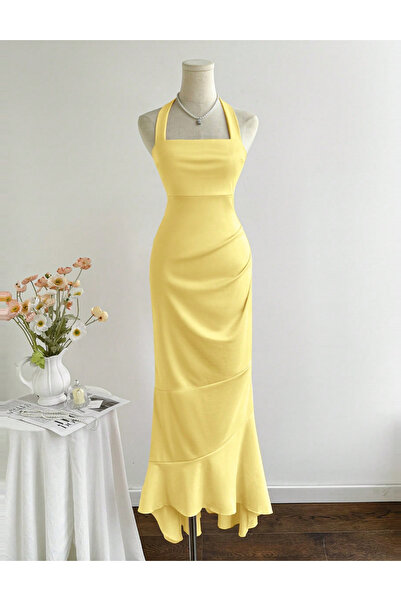 Sheya Rochie maxi Shein, galben