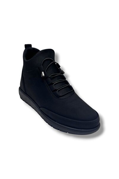 Sedef Sdf 1461-26 Anatomical Oiled Leather Zippered Lace-Up Women's Boots